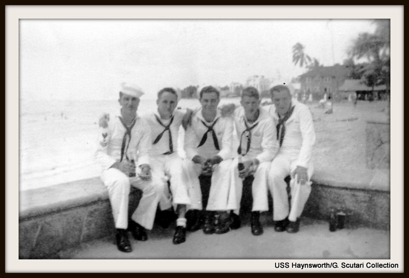 Gus Scutari FC2c, Edwin Carlson F1c, Vincent Maffei S1c, Joseph Mansfield S2c ~ 5th on right Unknown