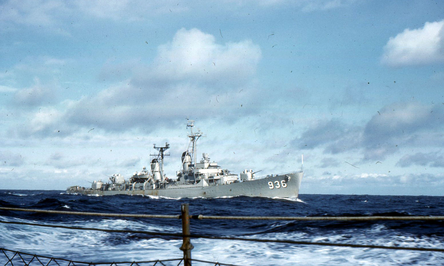 View of USS Paul Jones DD936 from the deck of USS Haynsworth DD700.