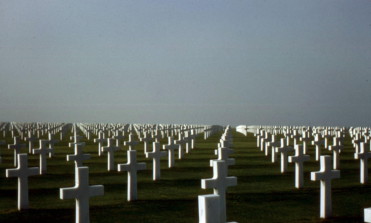 Graves at Omaha Beach